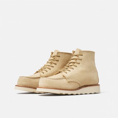 Red Wing Women’s Moc Toe 3328 in Cream Abilene