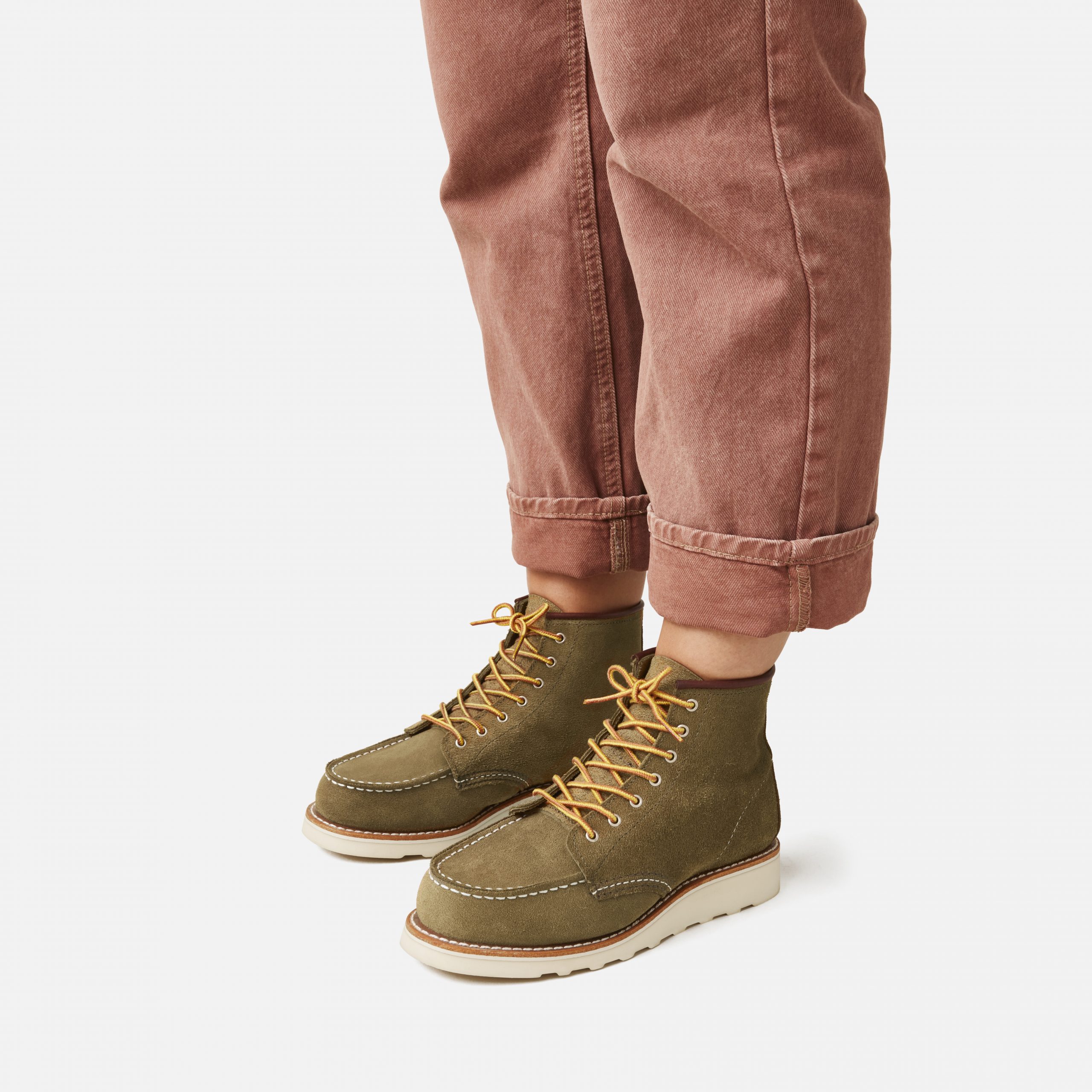 Red Wing Women’s Moc Toe 3377 in Olive Mohave, weitere Ansicht 2