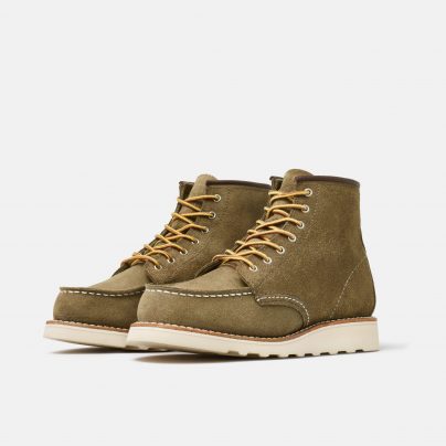 Red Wing Women’s Moc Toe 3377 in Olive Mohave