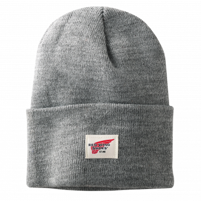 Red Wing Logo Knit Beanie Hat 97435 in Grey