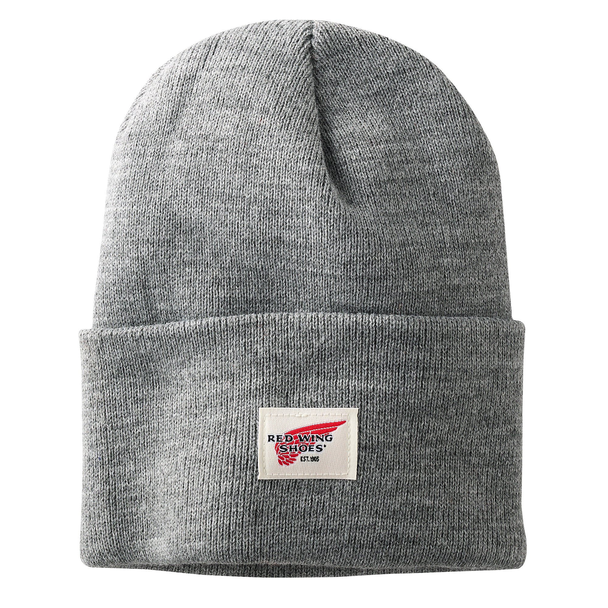 Red Wing Logo Knit Beanie Hat 97435 in Grey