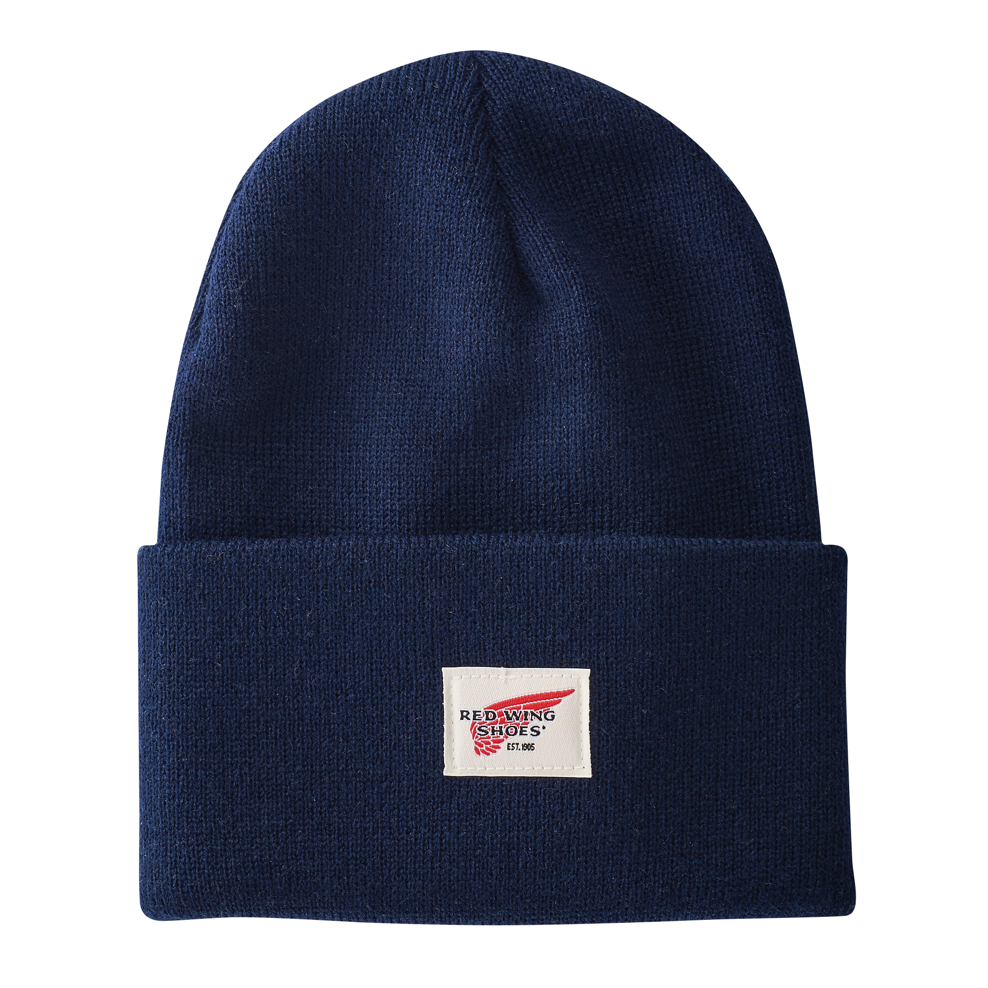 Red Wing Logo Knit Beanie Hat 97478 in Navy