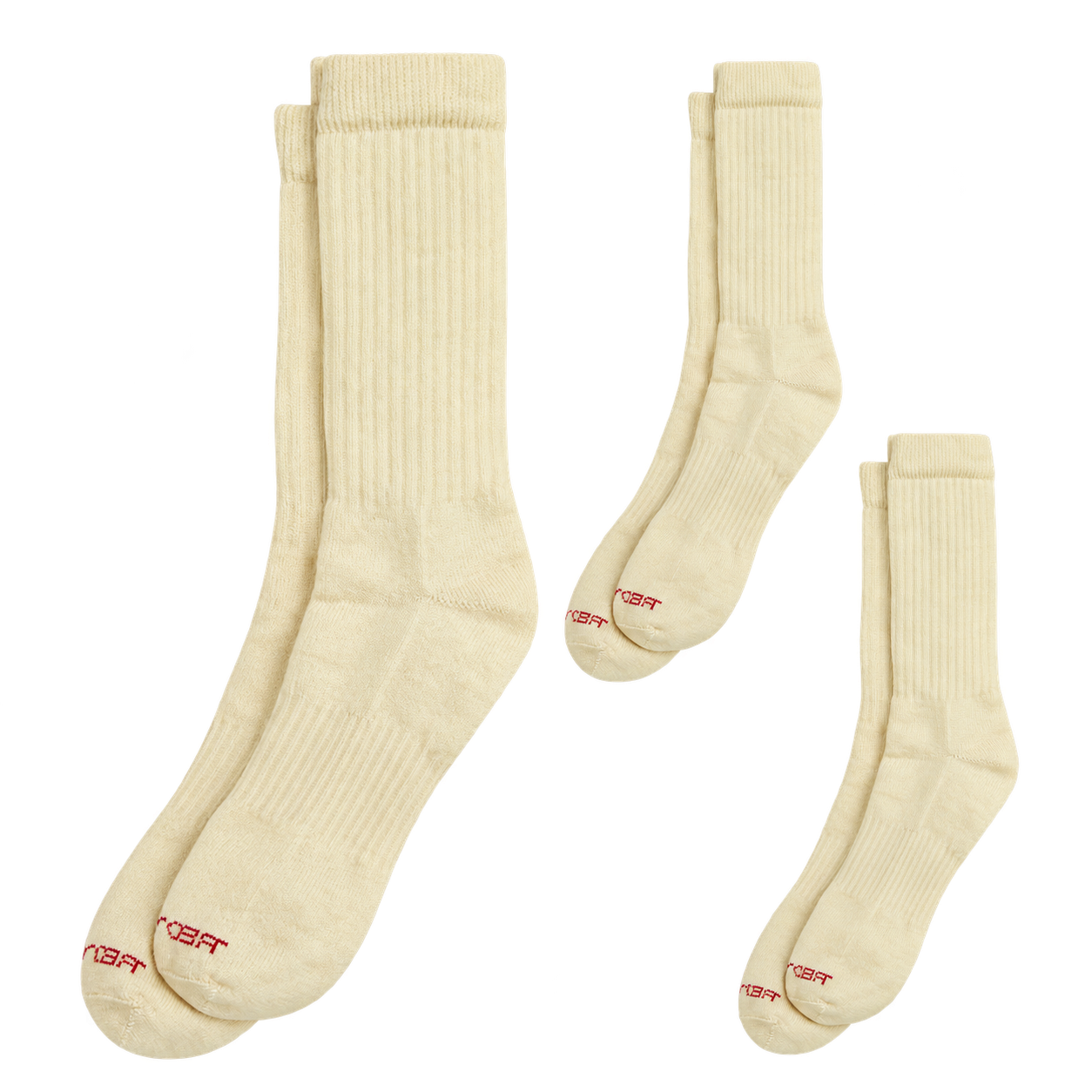 3er Pack Full Crew Merino Sock