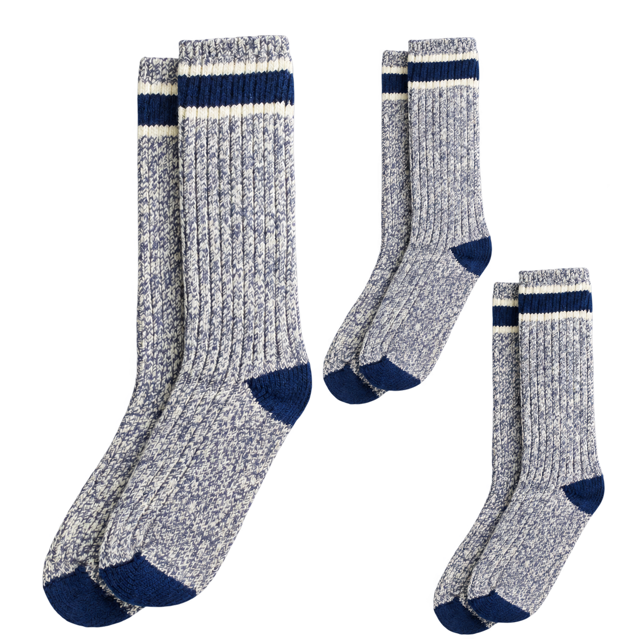 3er Pack Wool Ragg Socks