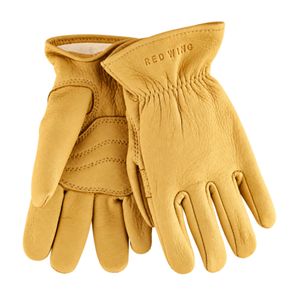Gefütterte Red Wing Work Gloves 95237 aus Hirschleder in Yellow