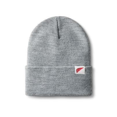 Red Wing Logo Knit Beanie Hat 98062 in Light Grey Heather